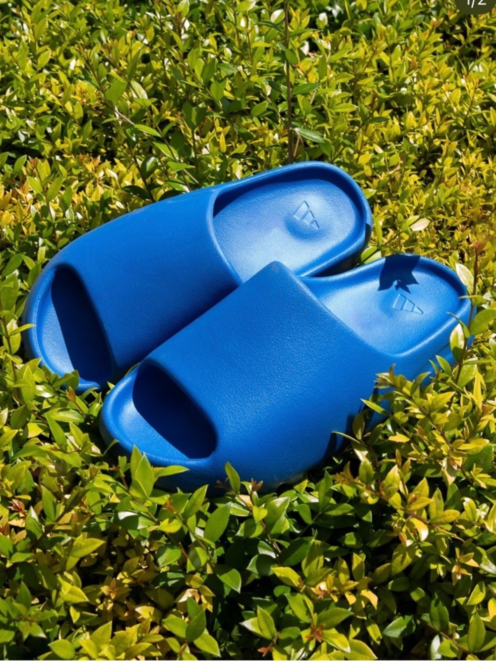 Yeezy Slides in “Azure” Blue